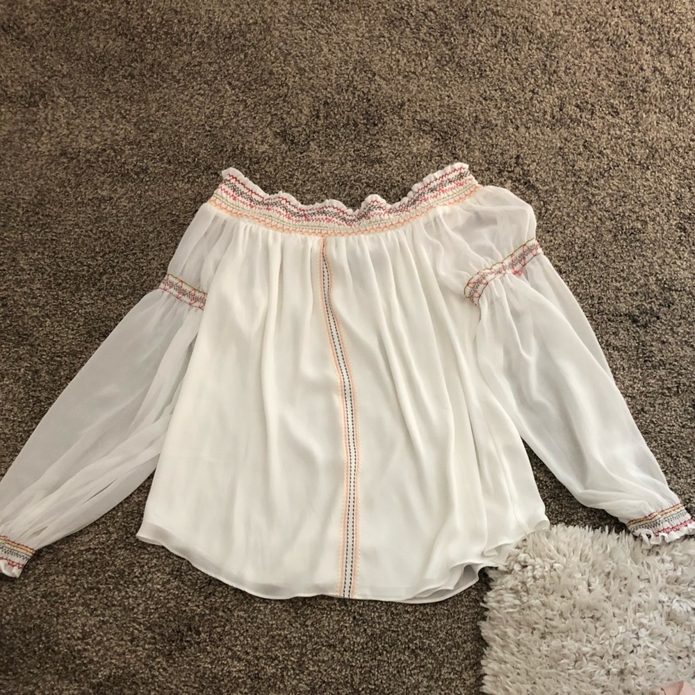 White House Black Market off shoulder shirt